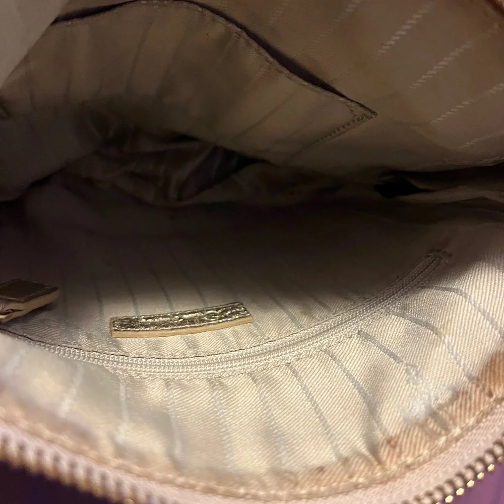 Leather Cole Haan Gold Crossbody (Expandable) Purse - Picture 7 of 9